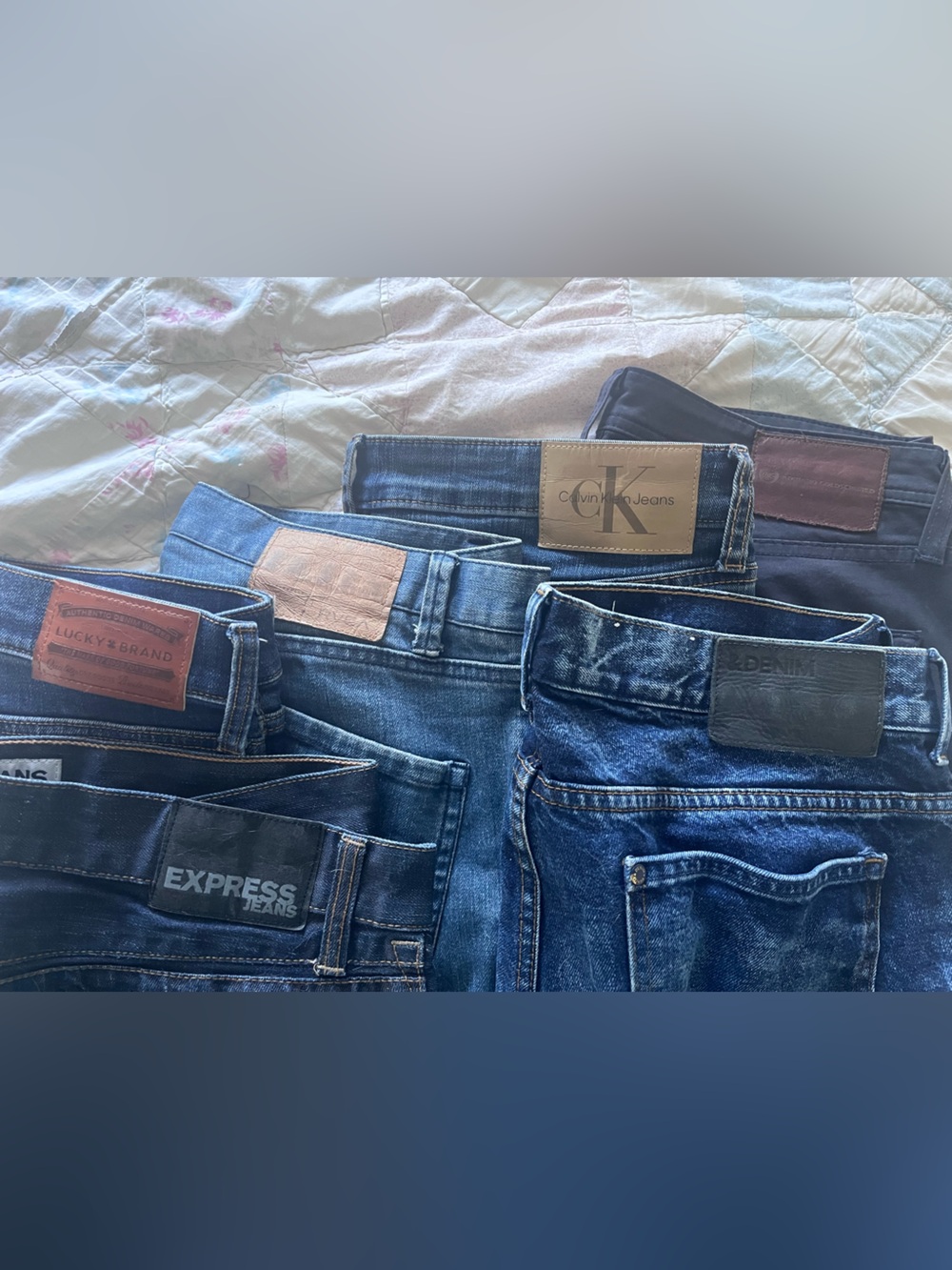 Assorted Men's Jeans Pack - Blue and Black Denim